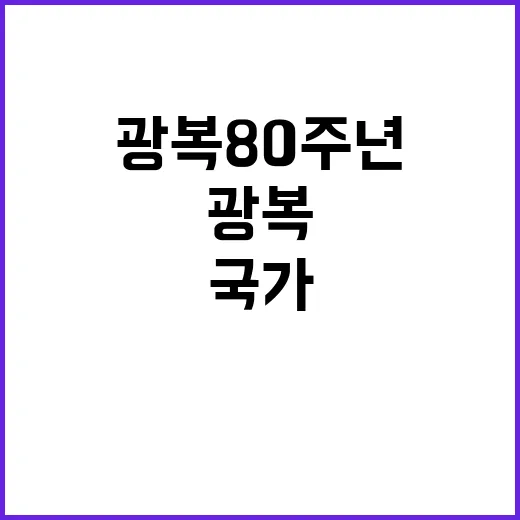 광복 80주년 기념 전시 국가유산의 진실 공개!