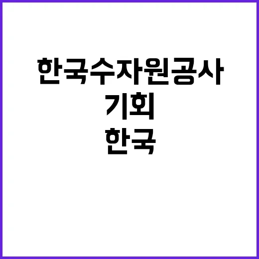 한국수자원공사 비정…