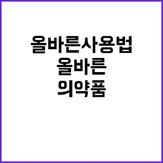 임신부 의약품 안전하고 올바른 사용법 공개!