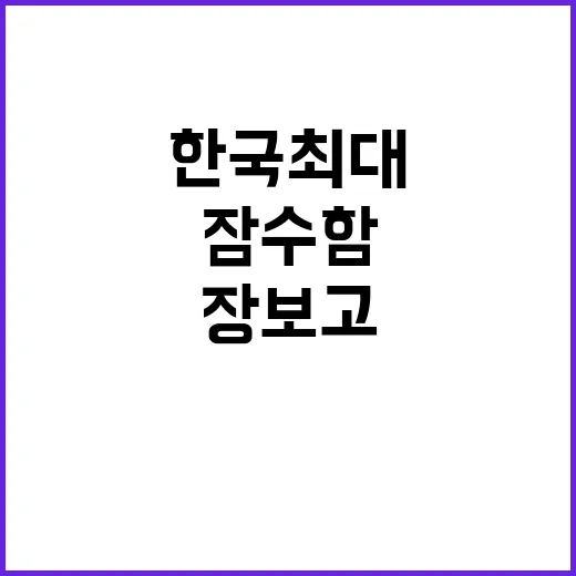 장보고Ⅲ 한국 최대…