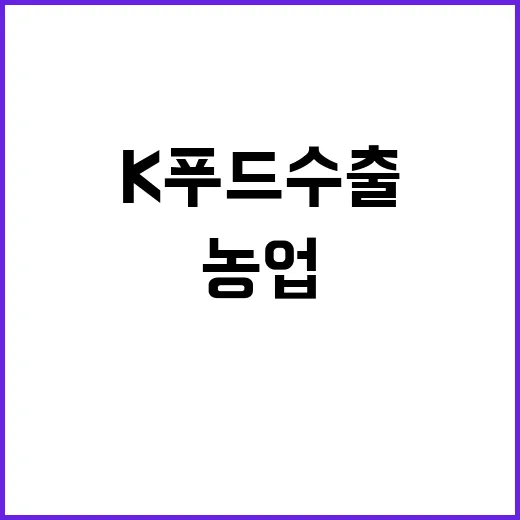 K푸드 수출 100…