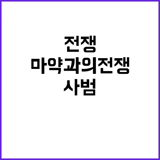 마약과의 전쟁 작년…