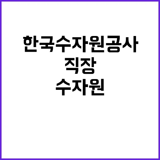 한국수자원공사 비정…