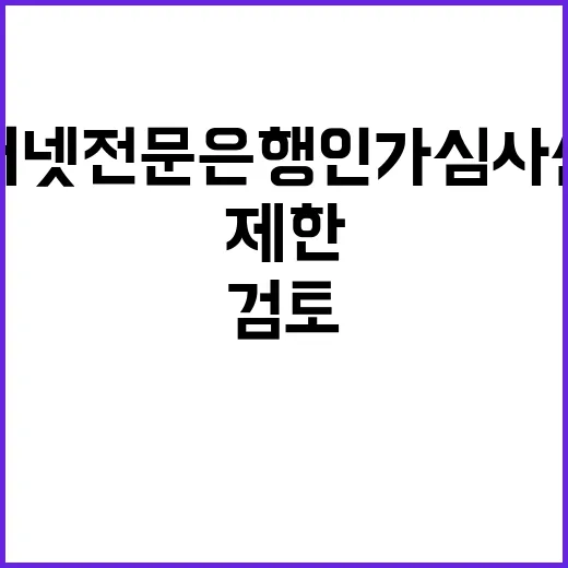 금융위 인터넷전문은…