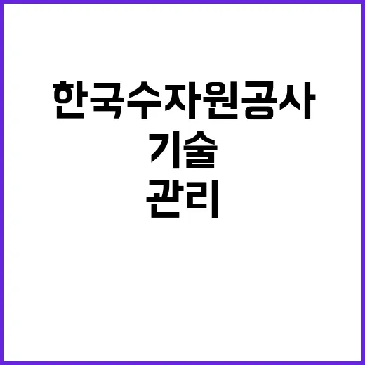 한국수자원공사 비정…