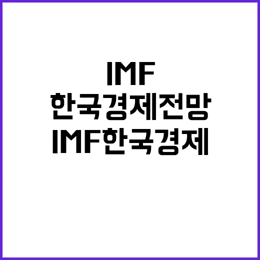 IMF 한국 경제 …