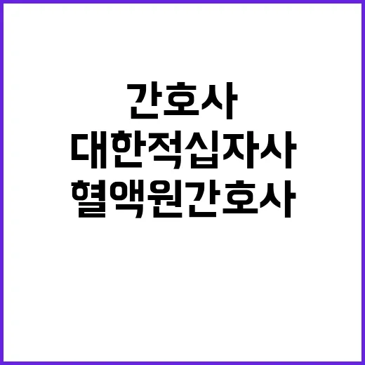 대구경북혈액원 비정규직(초단시간 샘플채혈) 간호사 채용 공고