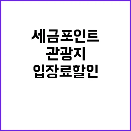 세금포인트 관광지 …