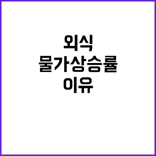 외식물가 상승률 이…