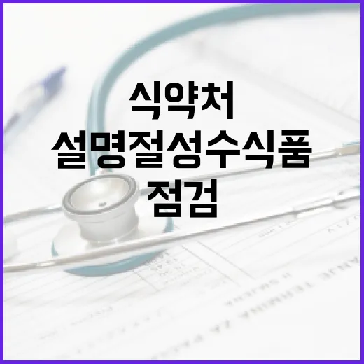 식약처 설 명절 성수식품 점검 결과 공개! 궁금증 유발