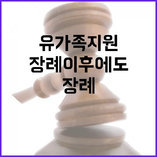 유가족 지원 장례 …