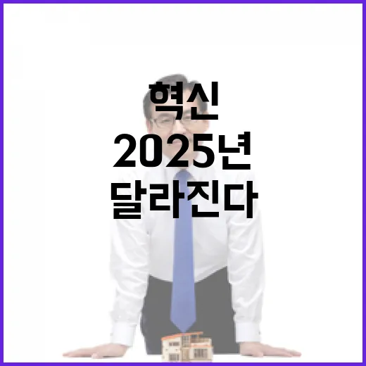 2025년 혁신 여러분의 삶이 달라진다!