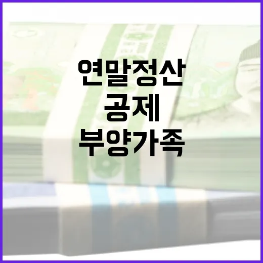 연말정산 서비스…부양가족 공제 초과 소득 차단!