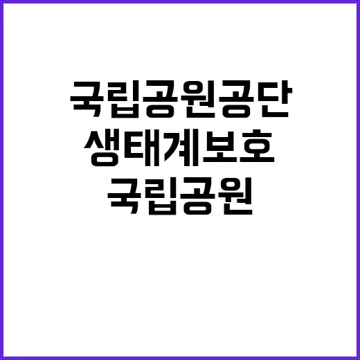 [보전원] 2025년 야생생물보전원 국립공원지킴이 채용(2차) 공고