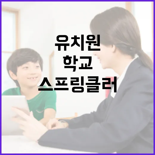 스프링클러 의무화 유치원과 학교의 안전 강화!