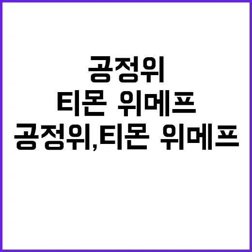 공정위, 티몬·위메…