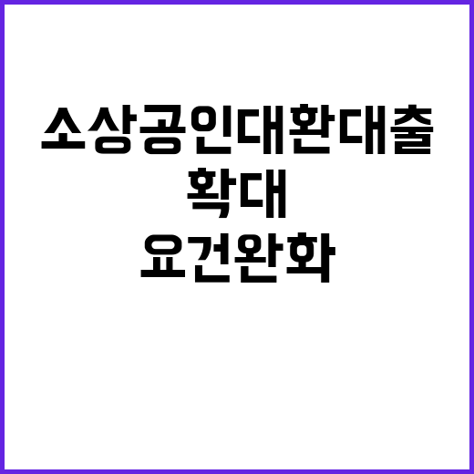 소상공인 대환대출,…