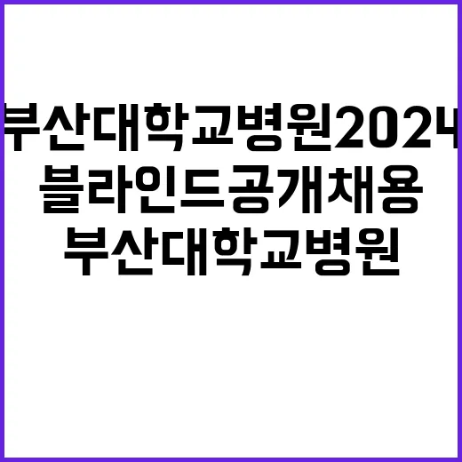 2024년도 블라인드 공개채용  계약직(보건직,원무기술직,시설지원직) 모집 공고