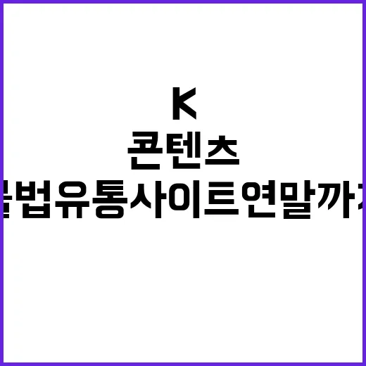 ‘K콘텐츠’ 불법유…