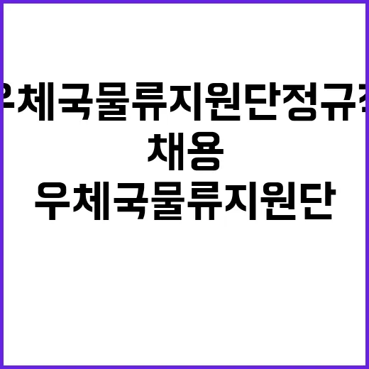 (재)우체국물류지원…