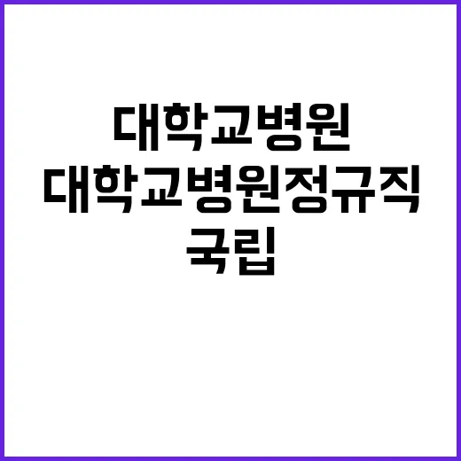 업무지원직 채용공고 (미화관리, 간호부)