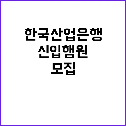 한국산업은행 정규직…