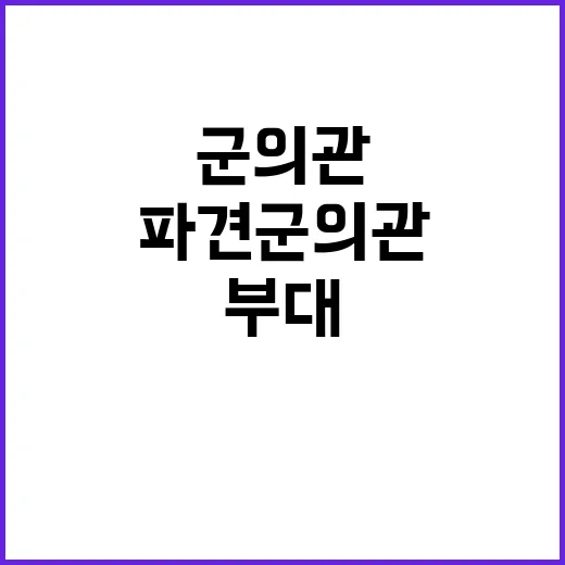 복지부 “8차 파견 군의관 부대 복귀자 전무”