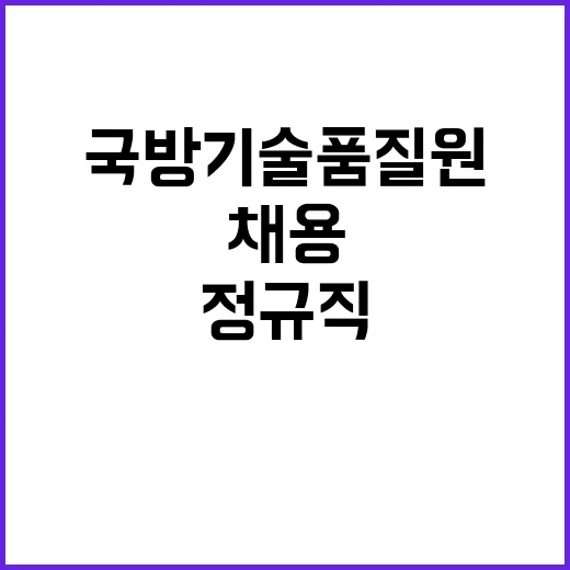 국방기술진흥연구소 2024년 하반기 정기 채용 모집 공고(정규직)