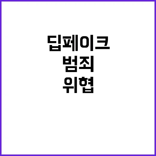 딥페이크 범죄 아동을 위협하는 처벌 강화 발표!