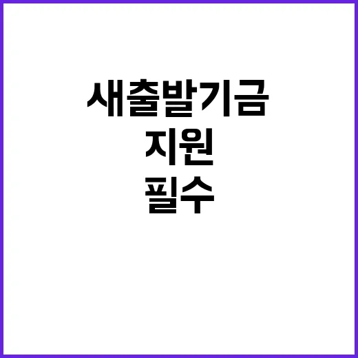 ‘새출발기금’ 지원…