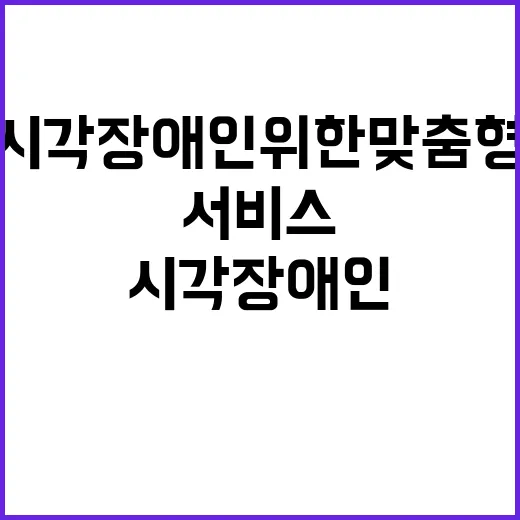 국민신문고 시각장애인 위한 맞춤형 서비스 공개!