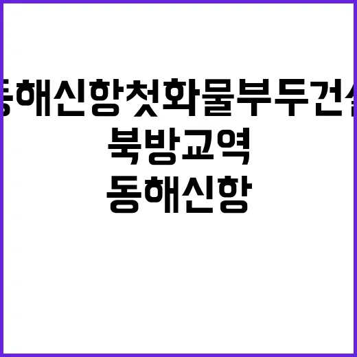 동해신항 첫 화물부…