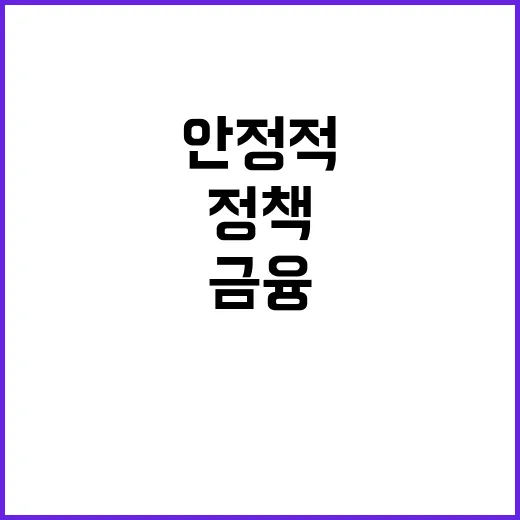 금융취약계층 정책금융 안정적 공급 노력 중!