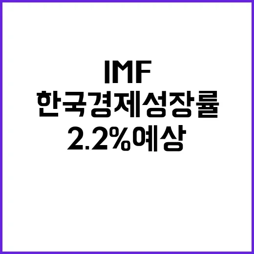 IMF 한국 경제 …