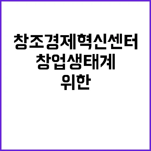 창조경제혁신센터 창업생태계 양극화 해소를 위한 비책!