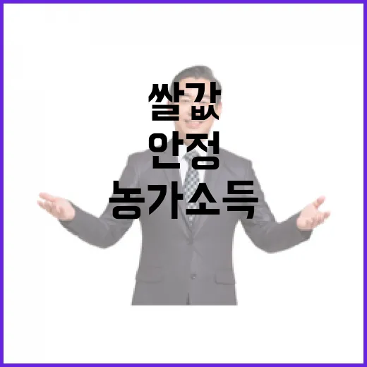 벼 재배지 감축 쌀값과 농가소득 안정 위한 필수!