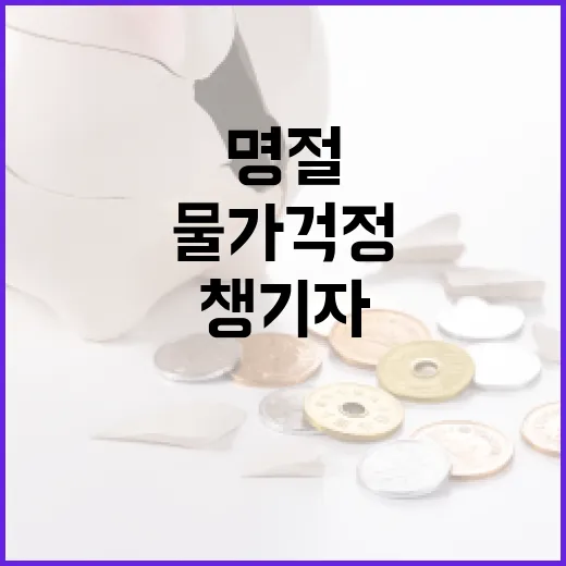 물가걱정 없는 명절 가족의 행복을 챙기자!