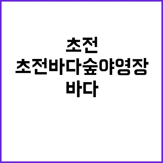 초전바다숲야영장