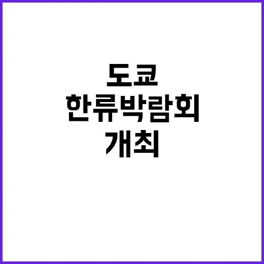 한류 박람회 도쿄에…