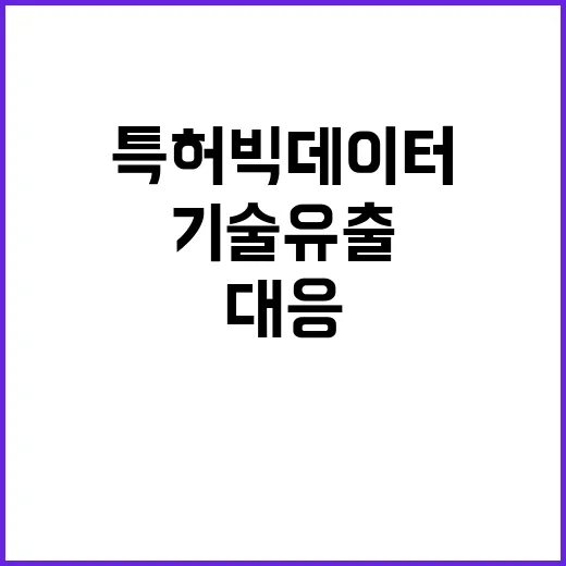 기술유출 특허빅데이…