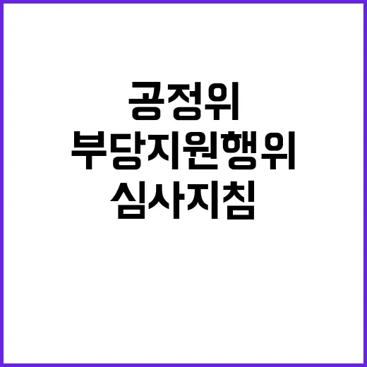 공정위 심사지침 부…