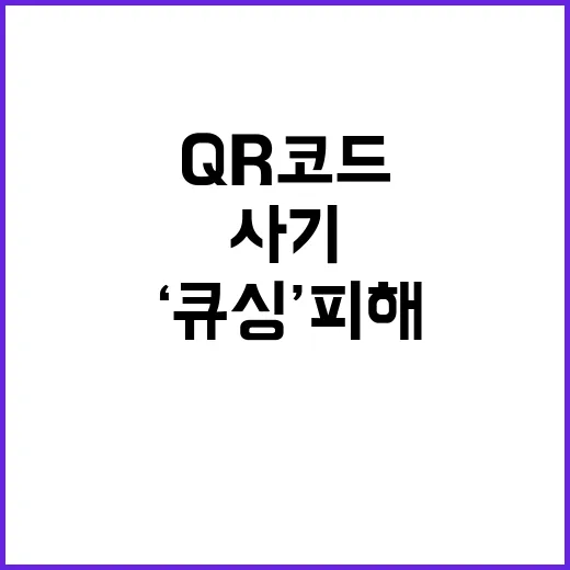 ‘큐싱’ 피해 QR…