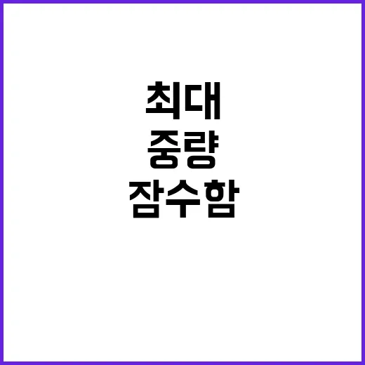 ‘장보고Ⅲ’ 중량 …