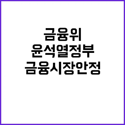 금융위 윤석열 정부…