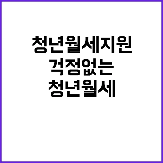 청년월세 지원 더 …