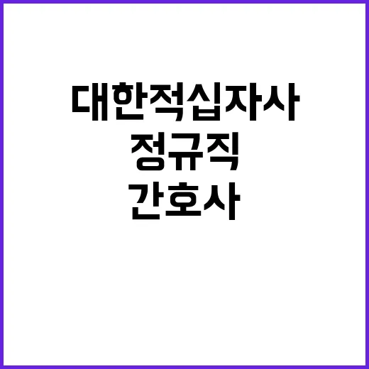 대한적십자사 인천병원 정규직(임상간호사) 인력 채용 공고(2명)