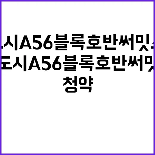 인천 영종하늘도시 A56블록 호반써밋 스카이센트럴Ⅱ 청약 일정 공고