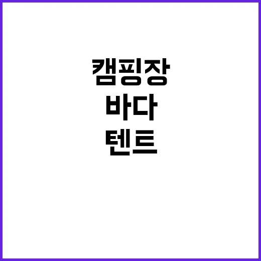 승봉도 캠핑장 개인…