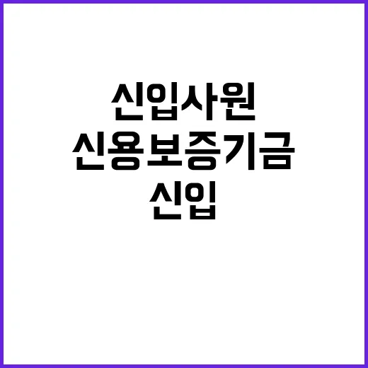 신용보증기금 정규직…