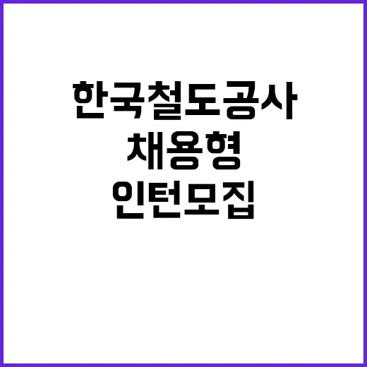 한국철도공사 청년인…